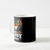 Christmas Men Women Santa's Sy Reindeer Kaffeetasse (Vorderseite Links)