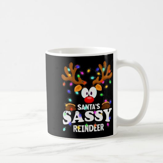 Christmas Men Women Santa's Sy Reindeer  Kaffeetasse (Rechts)