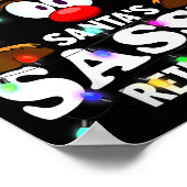 Christmas Men Women Santa's Sy Reindeer  Poster (Ecke)