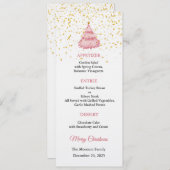 Christmas Menu Invitation, Christmas Dinner Einladung (Vorne/Hinten)