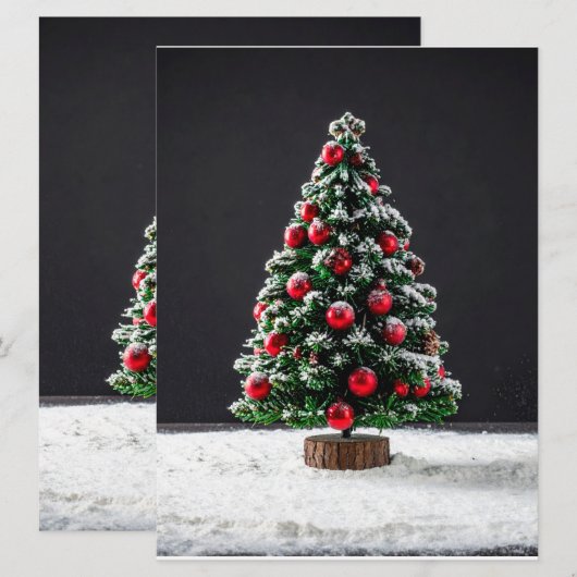 christmas menükarte (Vorne/Hinten)