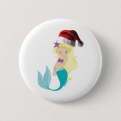 Christmas Mermaid Button (Vorderseite)
