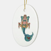 Christmas mermaid  by Renee Lavoie Keramik Ornament (Links)