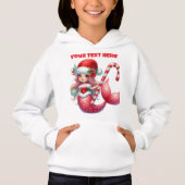 Christmas Mermaid Girls Hoodie (Vorderseite)