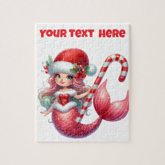 Christmas Mermaid Jigsaw Puzzle (Vertikal)