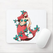 Christmas Mermaid Mousepad (Mit Mouse)