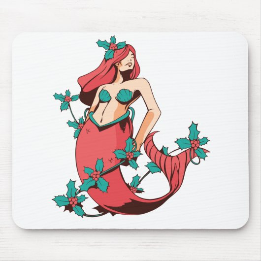 Christmas Mermaid Mousepad (Vorne)