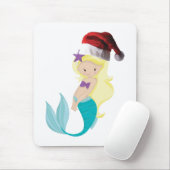 Christmas Mermaid Mousepad (Mit Mouse)