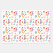 Christmas Mermaid Pattern Geschenkpapier Set (Vorderseite 2)