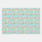 Christmas Mermaid Pattern Geschenkpapier Set (Vorderseite 3)