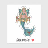 Christmas mermaid stickers by Renee Lavoie Aufkleber (Blatt)