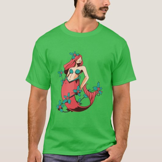 Christmas Mermaid T-Shirt (Vorderseite)