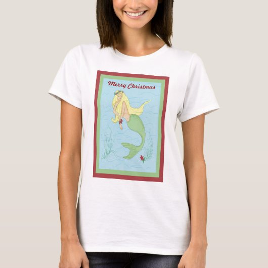 Christmas Mermaid T-Shirt (Vorderseite)