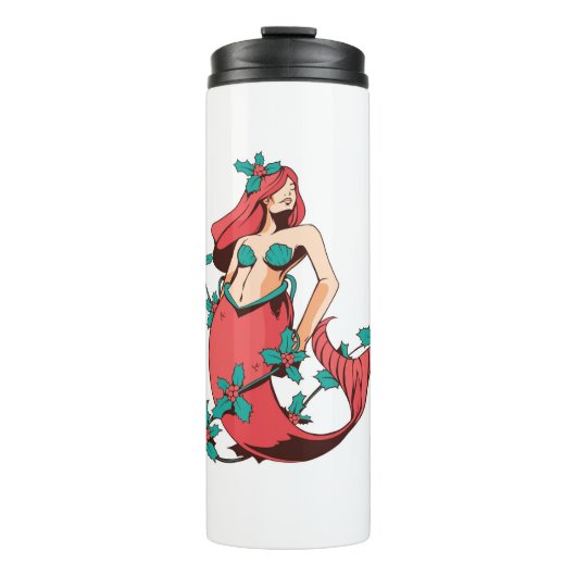 Christmas Mermaid Thermosbecher (Vorderseite)