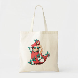 Christmas Mermaid Tragetasche