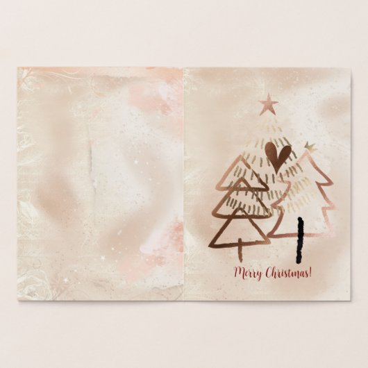 Christmas Merry and Bright Treeis Folienkarte (Innenseite)