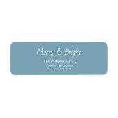 Christmas Merry and Bright Trendy Return Address  (Vorne)
