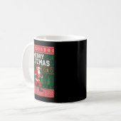 Christmas Merry Blitzmas Santa Football Ugly Sweat Kaffeetasse (Vorderseite Links)
