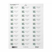 Christmas Merry & Bright Return Address Label (Vorne)