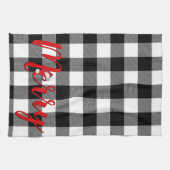 Christmas Merry Buffalo Kariert Geschirrtuch (Horizontal)