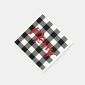 Christmas Merry Buffalo Kariert Serviette (Ecke)