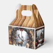 Christmas Merry Christmas Country Cabin Gift Geschenkschachtel (Rückseite)