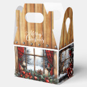 Christmas Merry Christmas Country Cabin Gift Geschenkschachtel (Geöffnet)