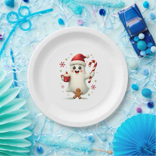 Christmas Merry Christmas For Gift Christmas Ghost Pappteller (Party)