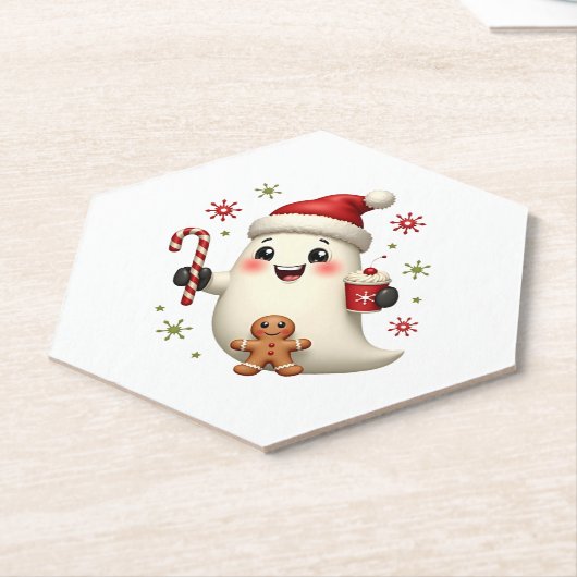 Christmas Merry Christmas For Gift Christmas Ghost Untersetzer (angewinkelt)