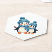 Christmas Merry Christmas For Gift Penguin Snowman Untersetzer (angewinkelt)