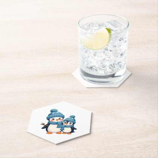 Christmas Merry Christmas For Gift Penguin Snowman Untersetzer