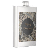 Christmas, Merry Christmas,Gold Blue Flowers Art Flachmann (Rechts)