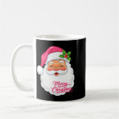 Christmas Merry Christmas Santa Face Jolly Santa C Kaffeetasse (Links)