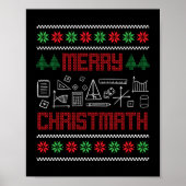 Christmas Merry Christmath Nerd Geeks Teacher Gesc Poster (Vorne)