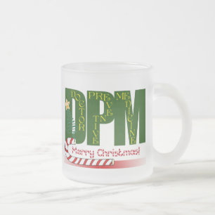CHRISTMAS MERRY DPM - ARZT PRÄVENTIVES ARZNEIMITTE MATTGLASTASSE