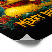 Christmas Merry Duckmas Funny Quackmas Pajama Duck Poster (Ecke)