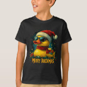 Christmas Merry Duckmas Funny Quackmas Pajama Duck T-Shirt (Vorderseite)