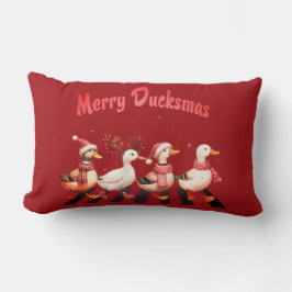 Christmas Merry Ducksmas Throw Kissen