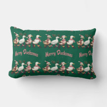 Christmas Merry Ducksmas Throw Kissen
