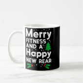Christmas Merry Fitness Happy New Rear Xmas Workou Kaffeetasse (Links)