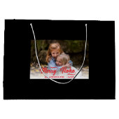 Christmas Merry Ho Ho Große Geschenktüte (Rückseite)