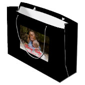 Christmas Merry Ho Ho Große Geschenktüte (Rückseite Schrägansicht)