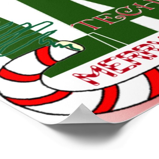 CHRISTMAS MERRY LABORATORY - LABRADOR TECH POSTER (Ecke)