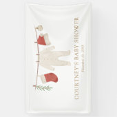 Christmas Merry Little Baby Dusche Banner (Vertikal)