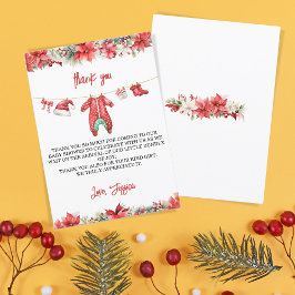 Christmas Merry Little Baby Dusche Danke Einladung