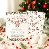 Christmas Merry Little Baby Dusche Einladung