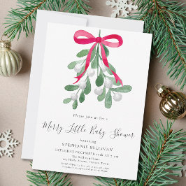 Christmas Merry Little Baby Dusche Einladung