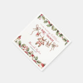 Christmas Merry Little Baby Dusche Serviette (Ecke)