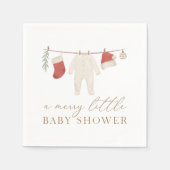 Christmas Merry Little Baby Dusche Serviette (Vorderseite)