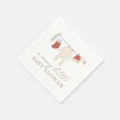 Christmas Merry Little Baby Dusche Serviette (Ecke)